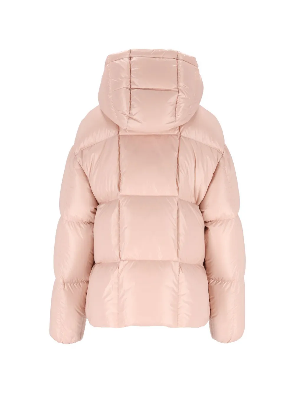 Moncler Parana hooded short down jacket Roze