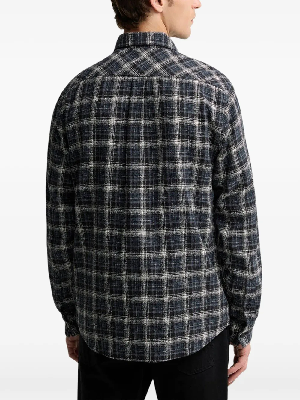 Barbour Transverse tailored long-sleeved shirt Blauw