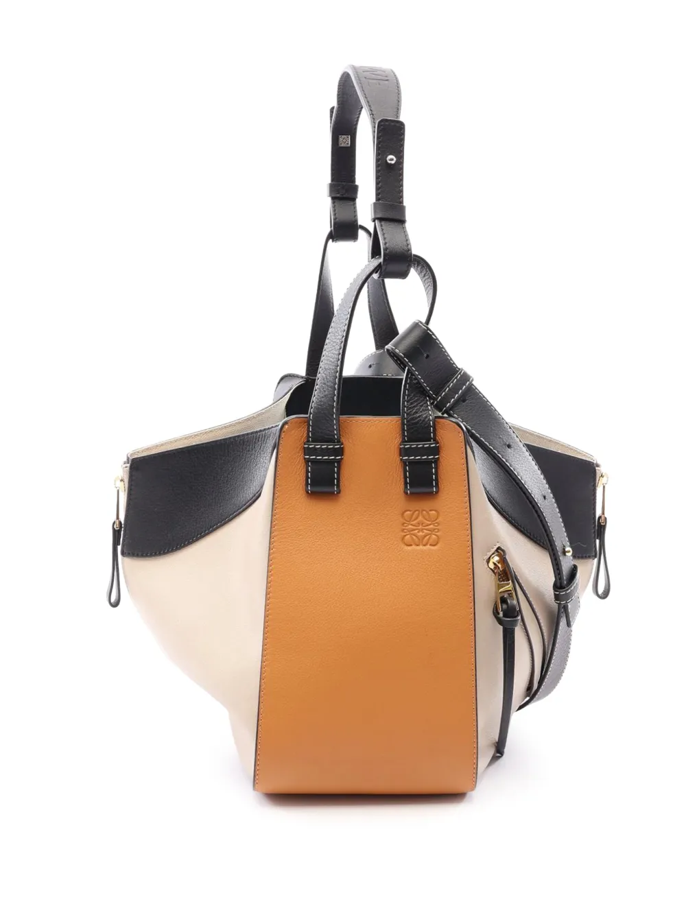 Loewe Pre-Owned 2010-2026 Small Tricolor Leather Hammock satchel - Gelb