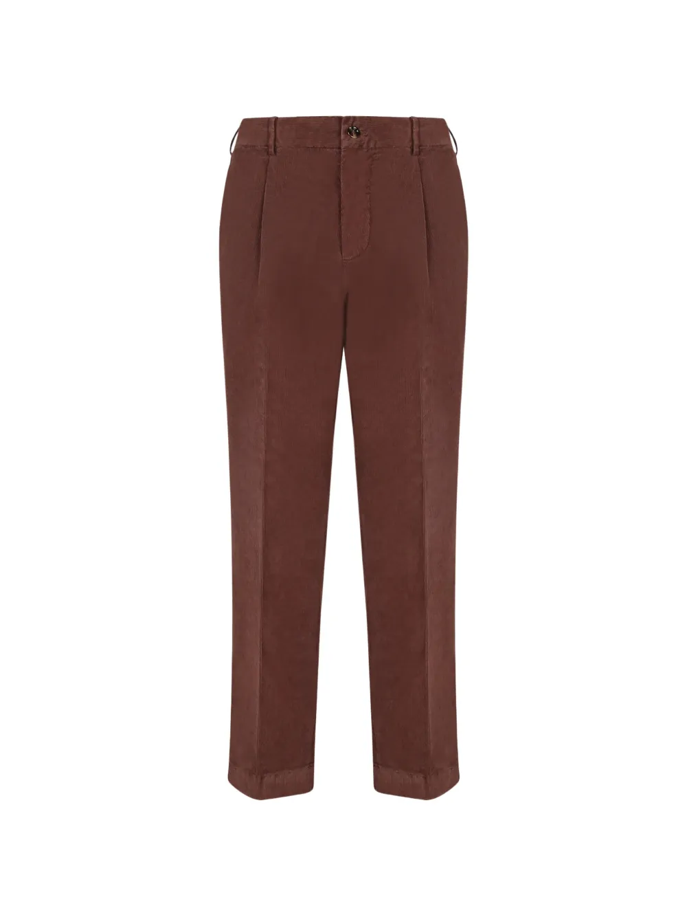 Dell'oglio pleated corduroy trousers - Marrone