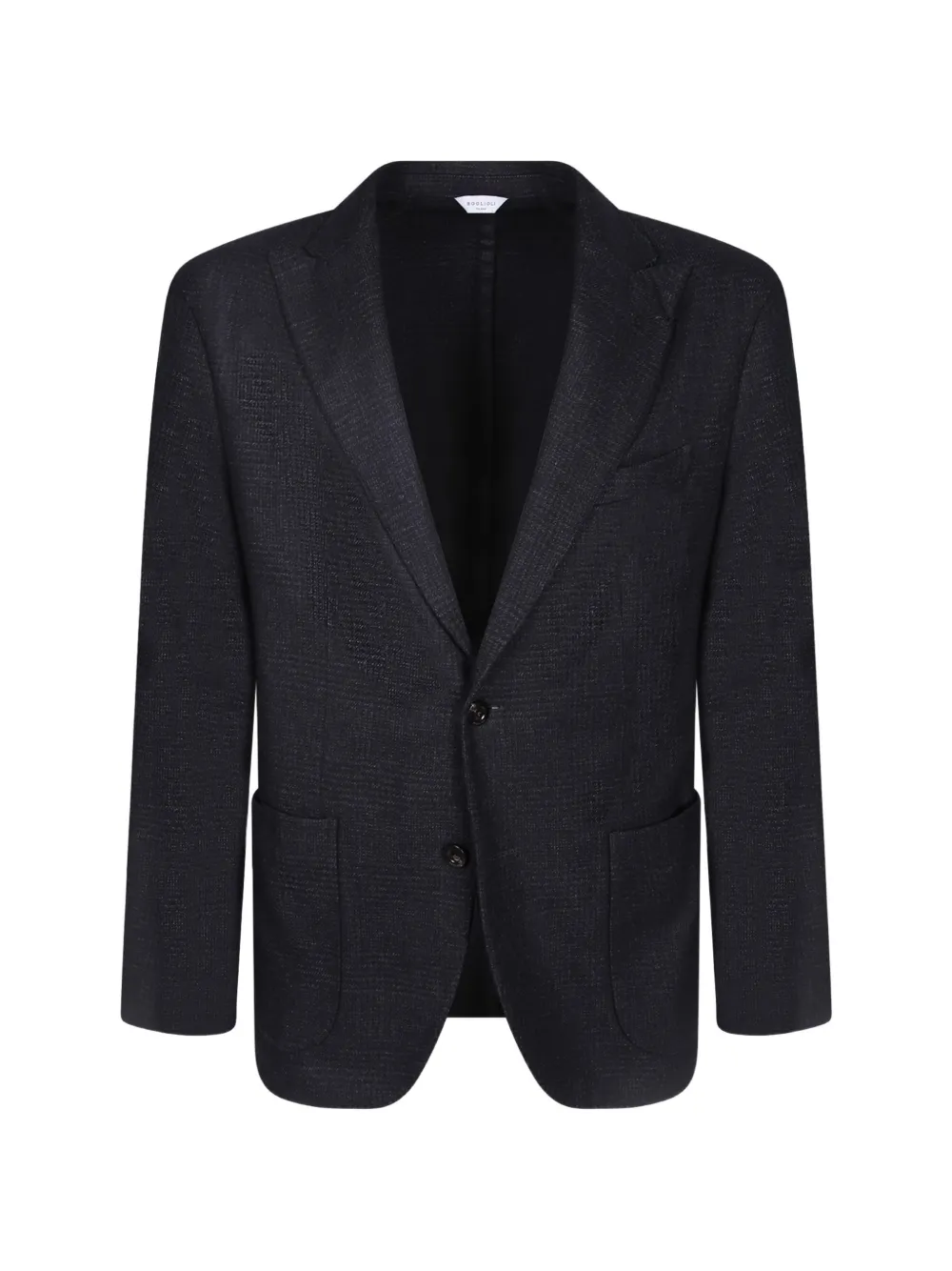 Boglioli check single-breasted blazer - Blu