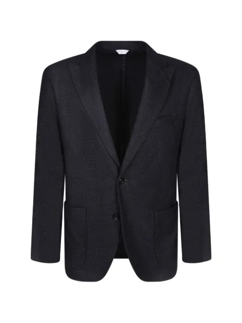 Boglioli check single-breasted blazer