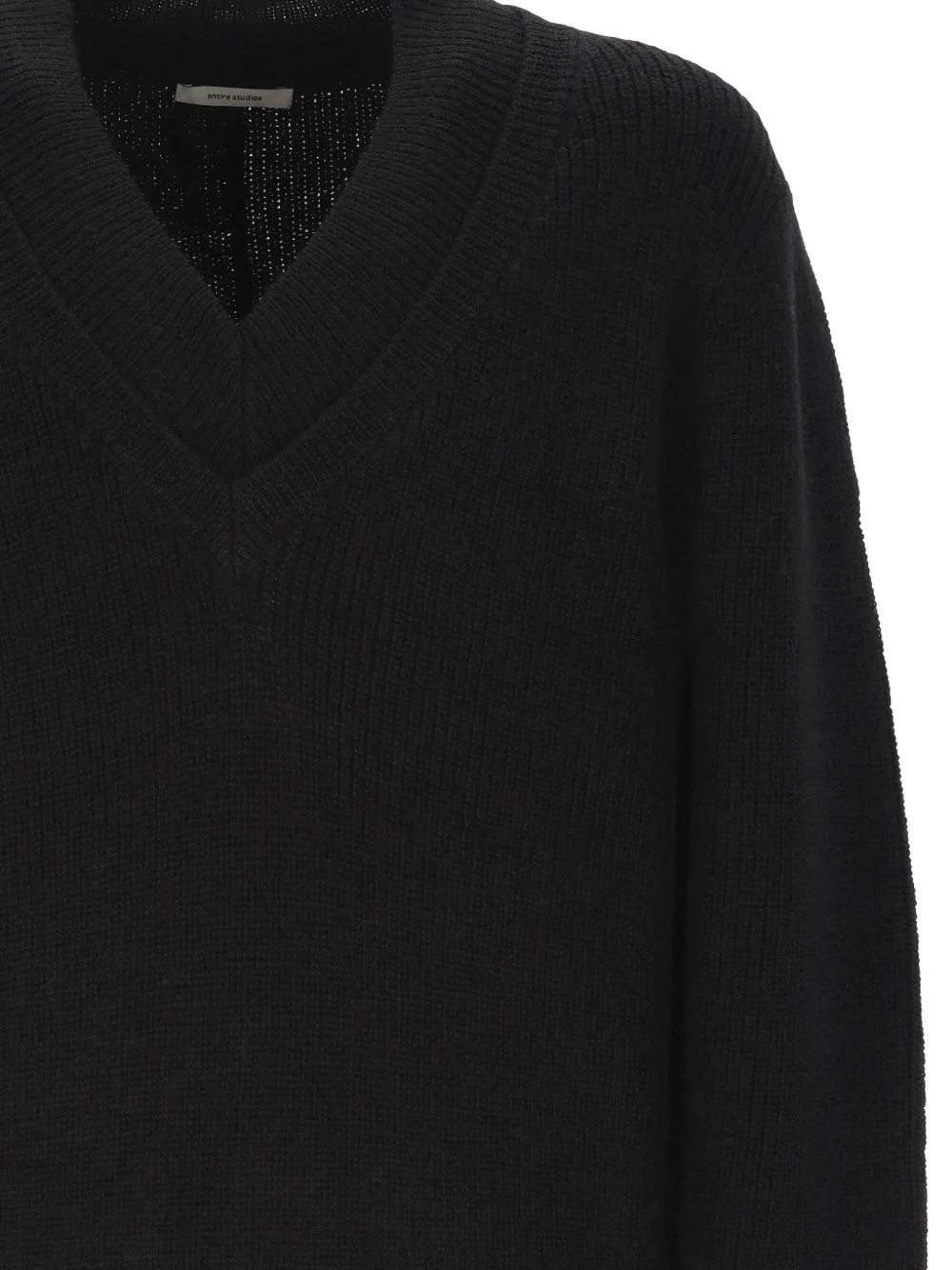 ENTIRE STUDIOS V-neck elbow-patch sweater Zwart