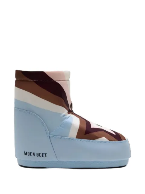 Moon Boot Icon low no lace comet baby blue boots