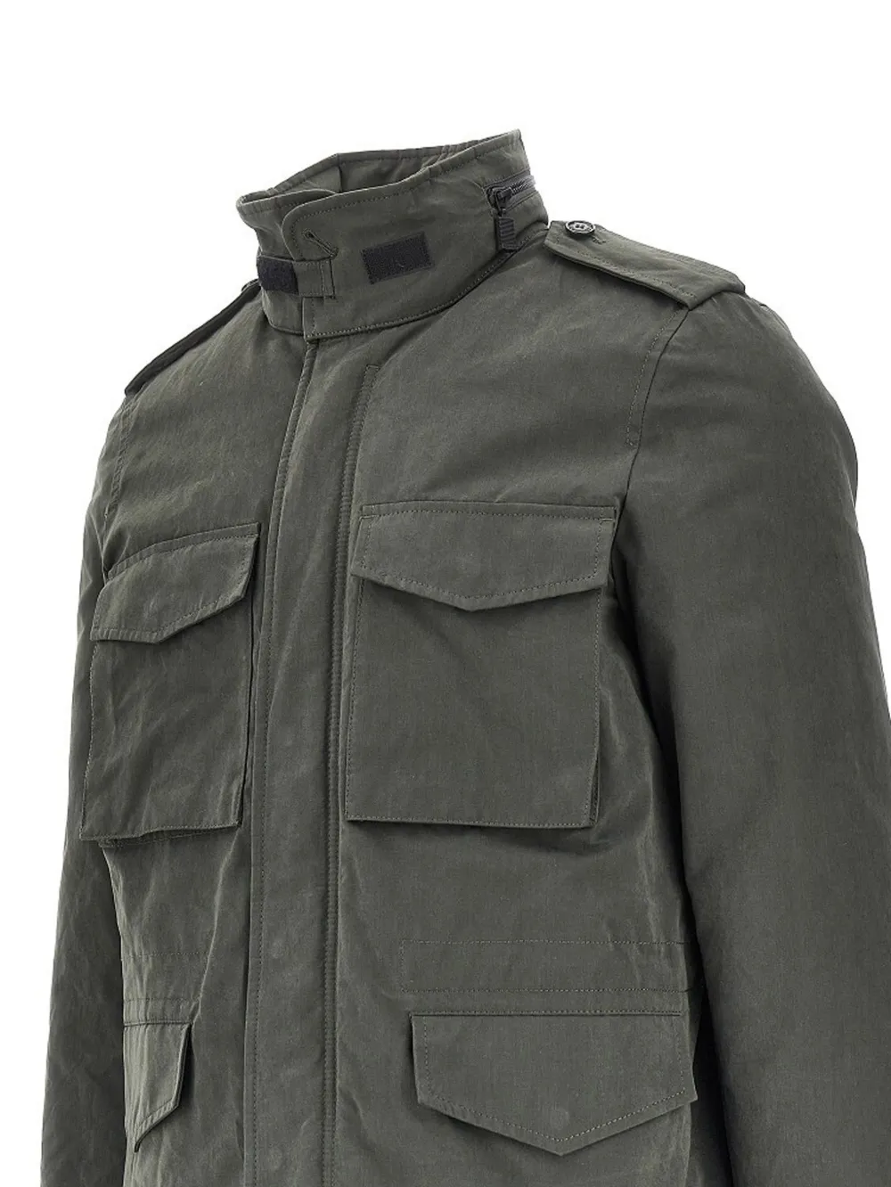 ASPESI Minfield multi-pocket epaulette jacket Grijs
