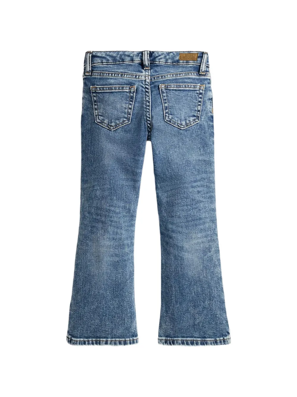 POLO RALPH LAUREN KIDS flared stretch denim jeans Blauw