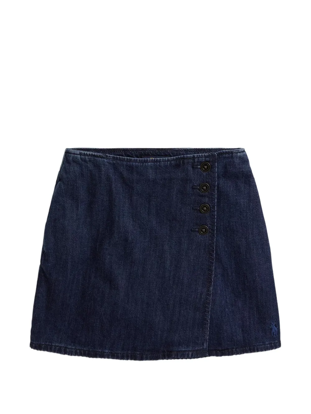 POLO RALPH LAUREN KIDS denim wrap skirt - Blau