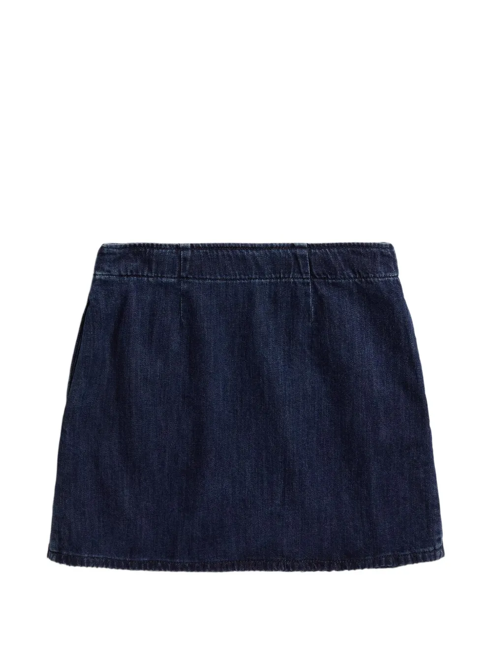 POLO RALPH LAUREN KIDS denim wrap skirt Blauw