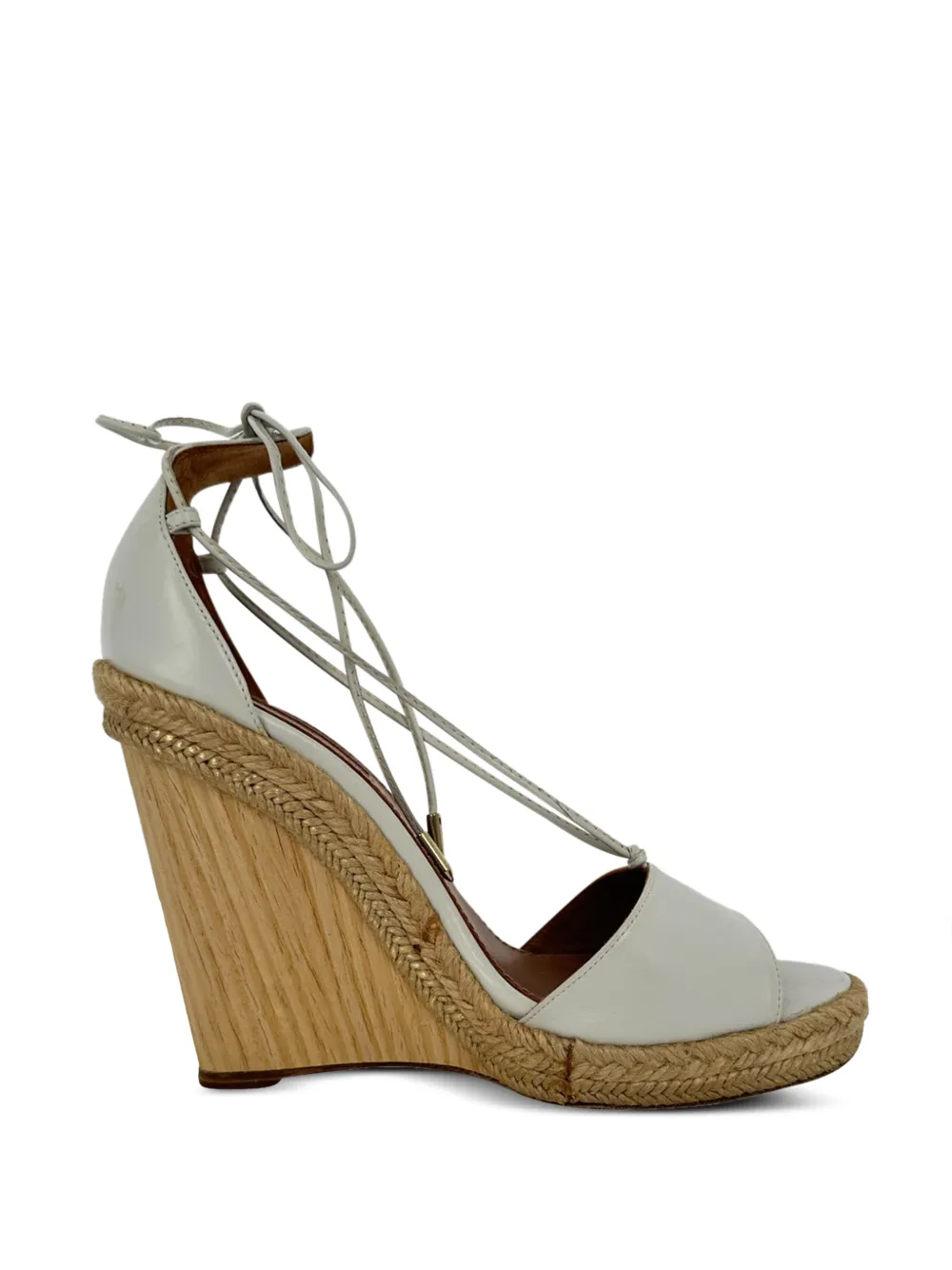 Aquazzura Alexa wedge espadrille sandals - Weiß
