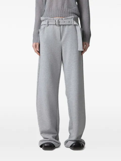 Gaëlle Paris belted logo-patch track pants