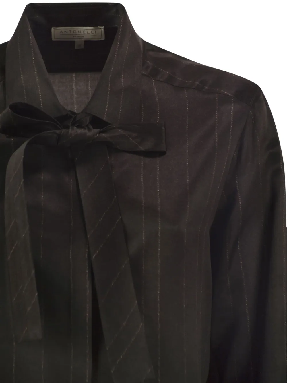 Antonelli striped pussy-bow shirt Bruin