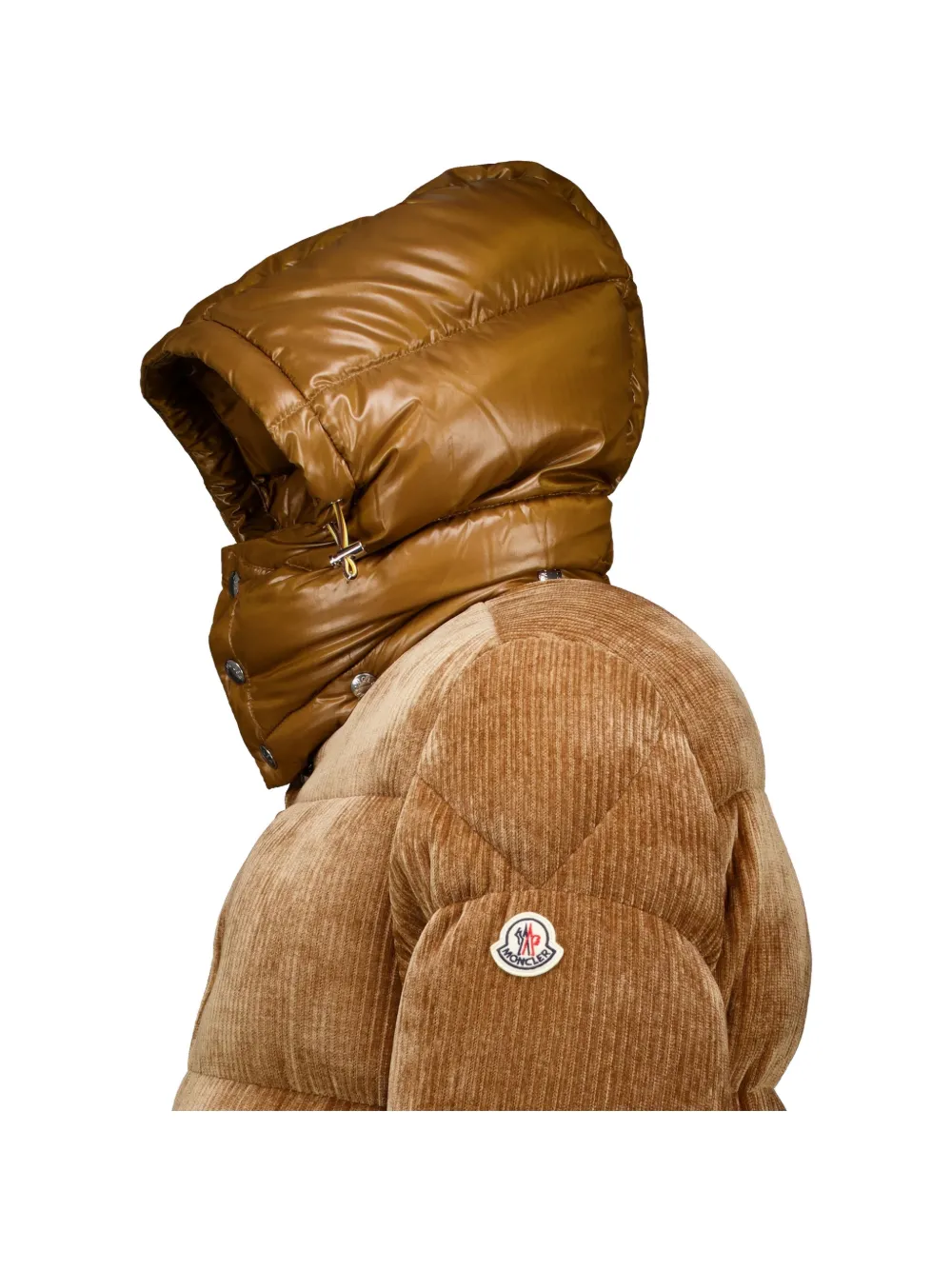 Moncler Velundra corduroy padded jacket Bruin