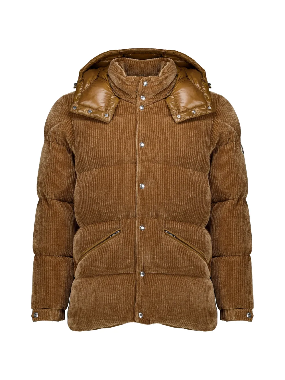 Moncler Velundra corduroy padded jacket Bruin