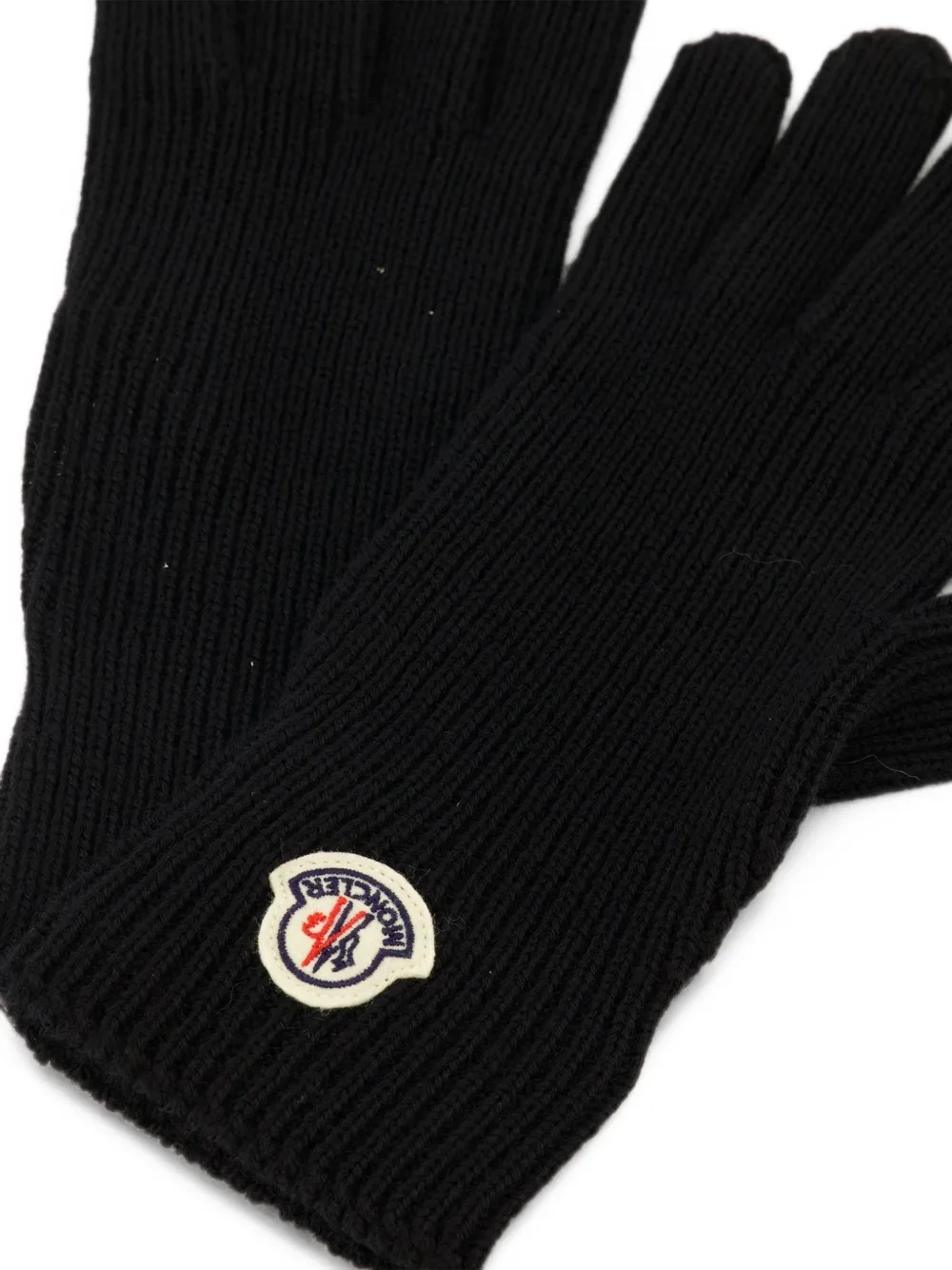 Moncler wool gloves Zwart