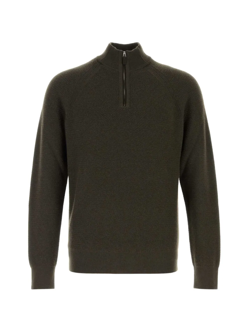 Zegna quarter-zip cashmere sweater Groen