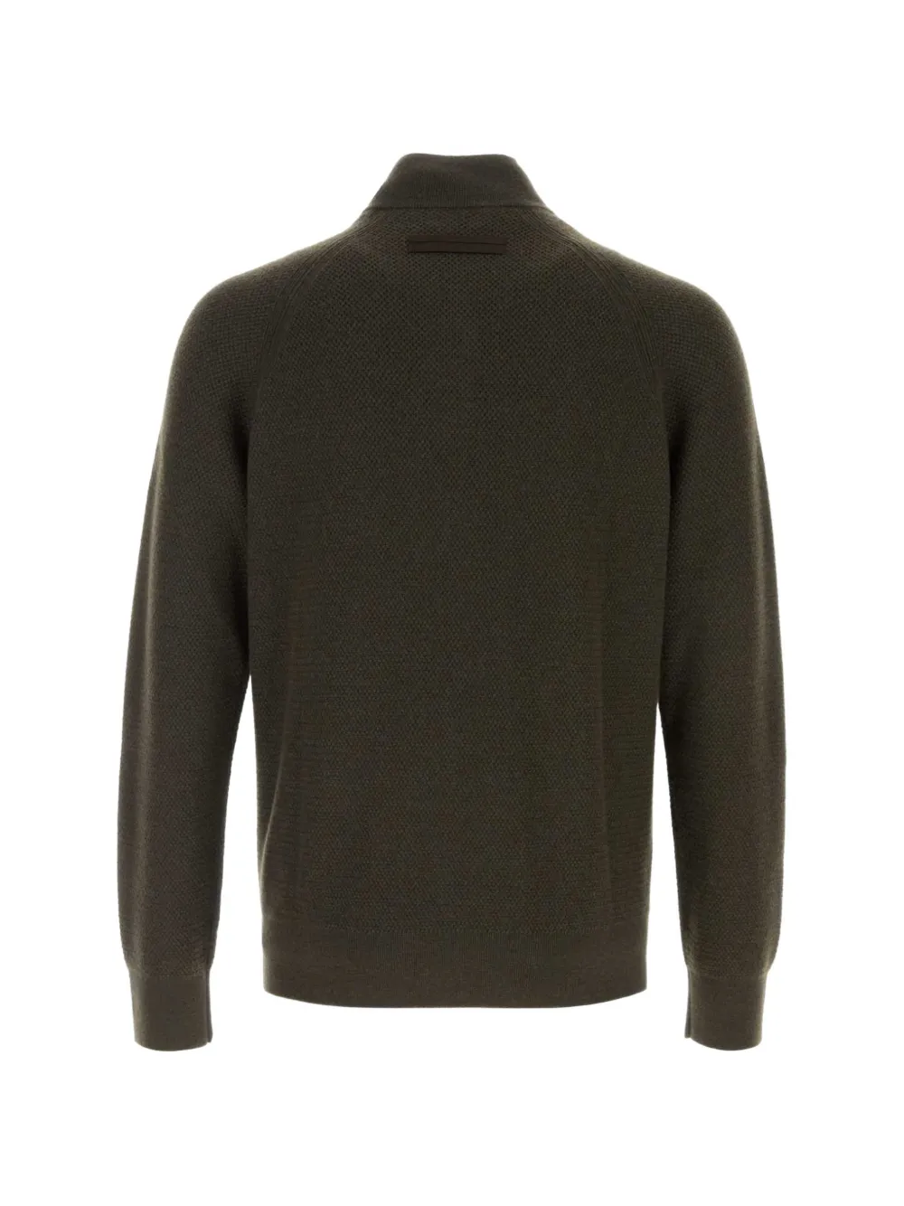 Zegna quarter-zip cashmere sweater Groen