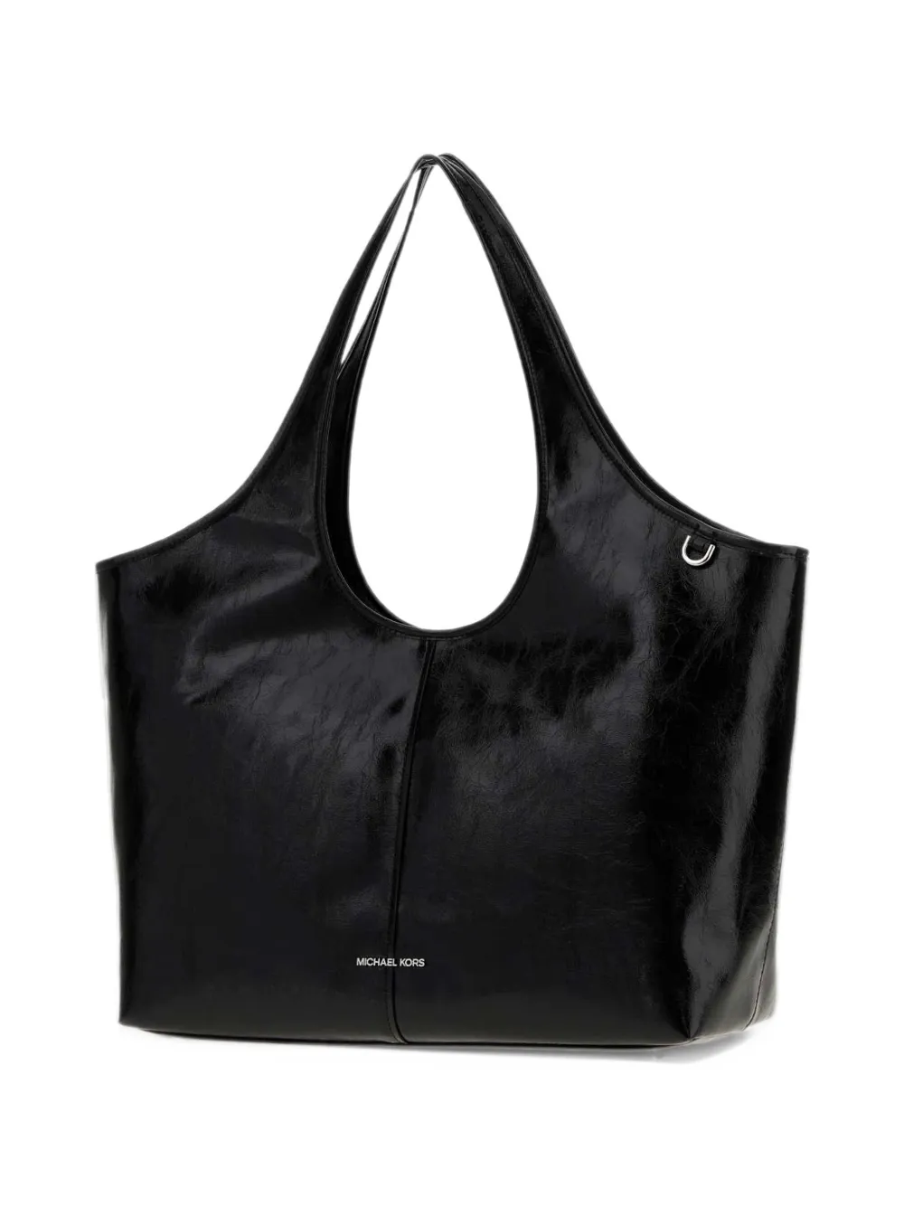 Michael Kors crinkled-effect tote bag Zwart