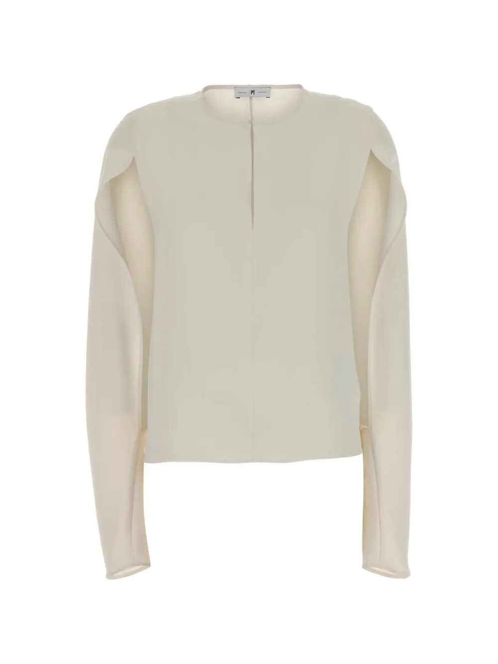 PT Torino Grazie cape-sleeve blouse Beige