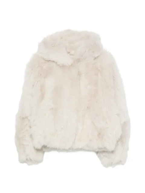 Blancha hooded shearling jacket
