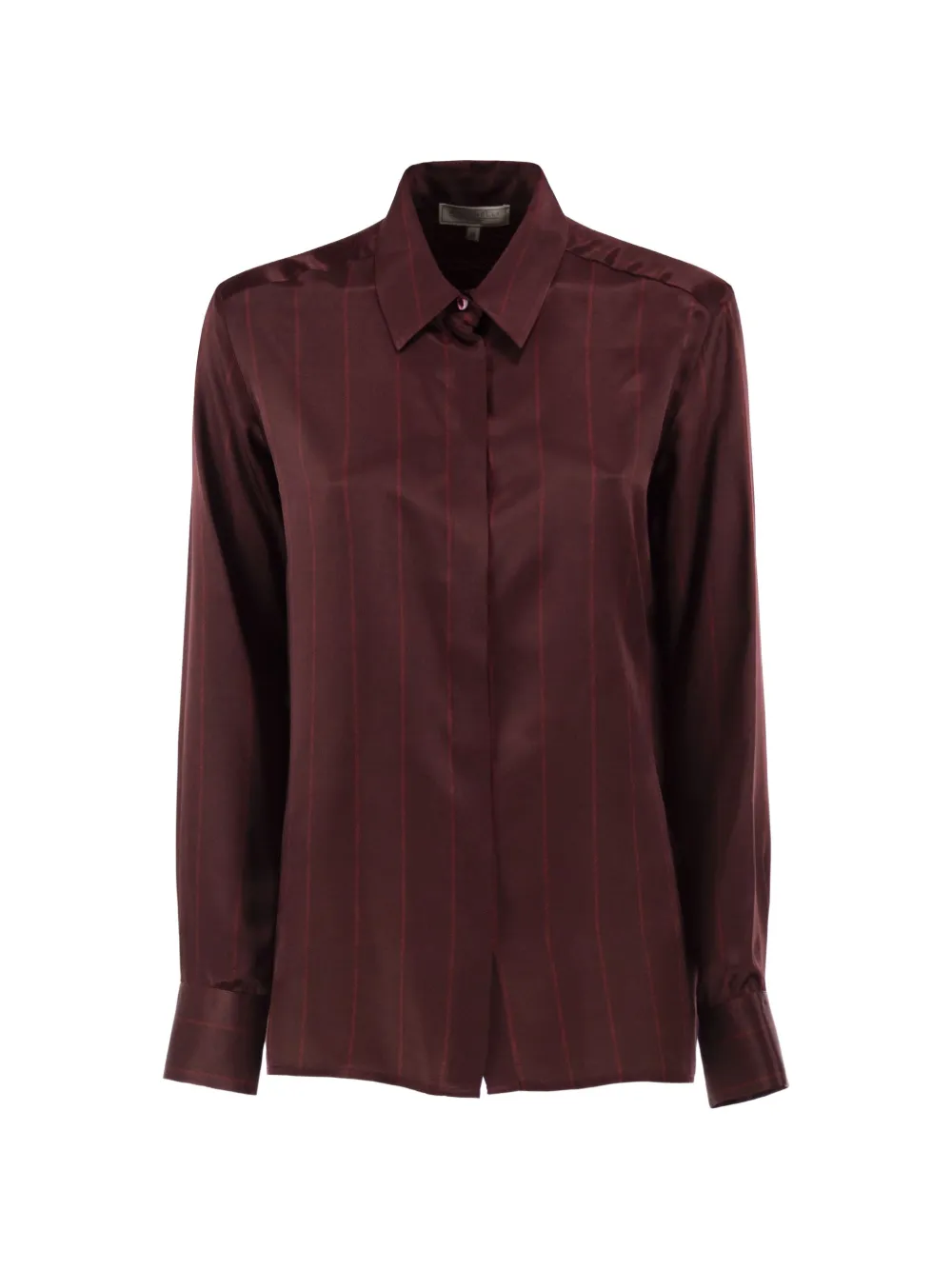 Antonelli vertical-stripe shirt Rood