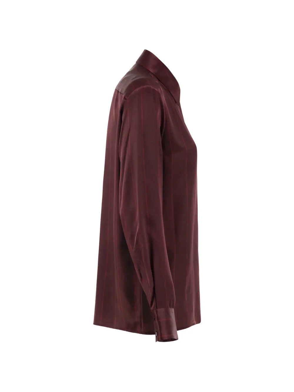 Antonelli vertical-stripe shirt Rood