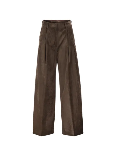 Antonelli pleated wide-leg trousers