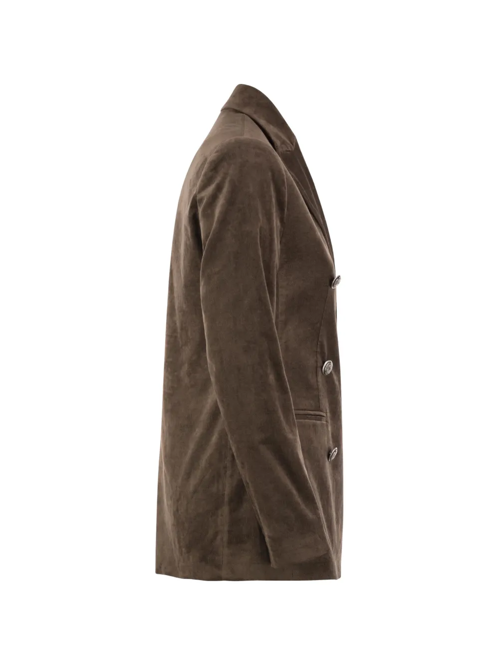 Antonelli double-breasted velvet blazer Bruin