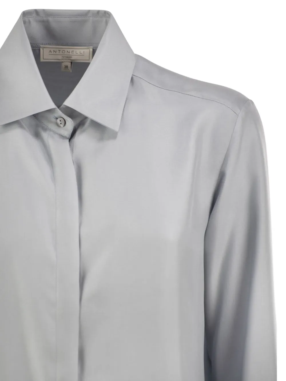 Antonelli silk shirt Blauw
