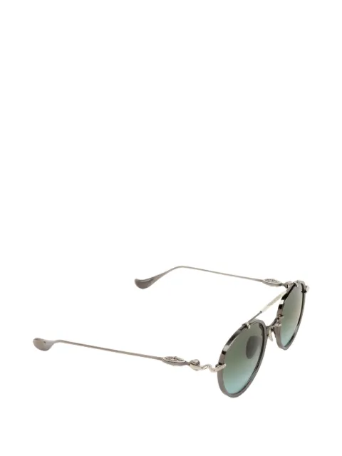 Chrome Hearts Flockit round-frame sunglasses