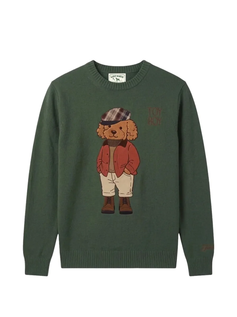 MC2 Saint Barth Toy Boy intarsia-knit sweater Groen