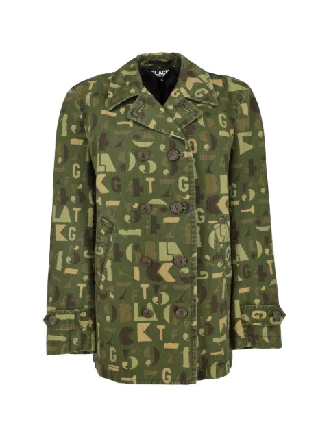 Comme Des Garçons Pre-Owned alphabet-print double-breasted jacket