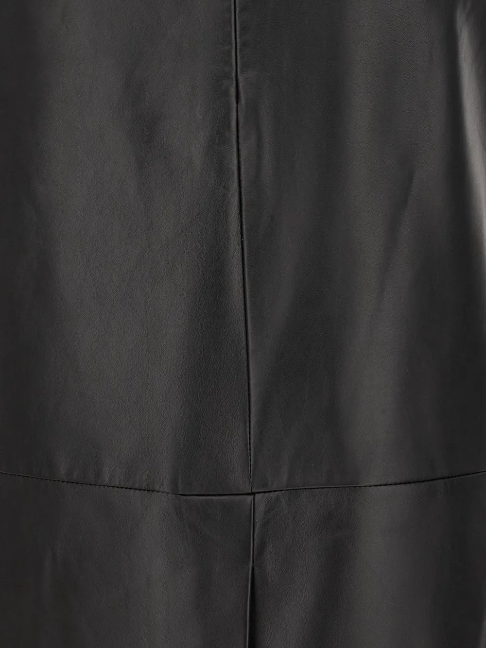 Antonelli panelled lambskin midi skirt Zwart
