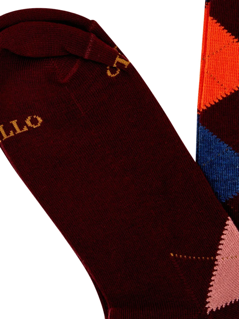 Gallo Sokken met argyle-patroon Bruin