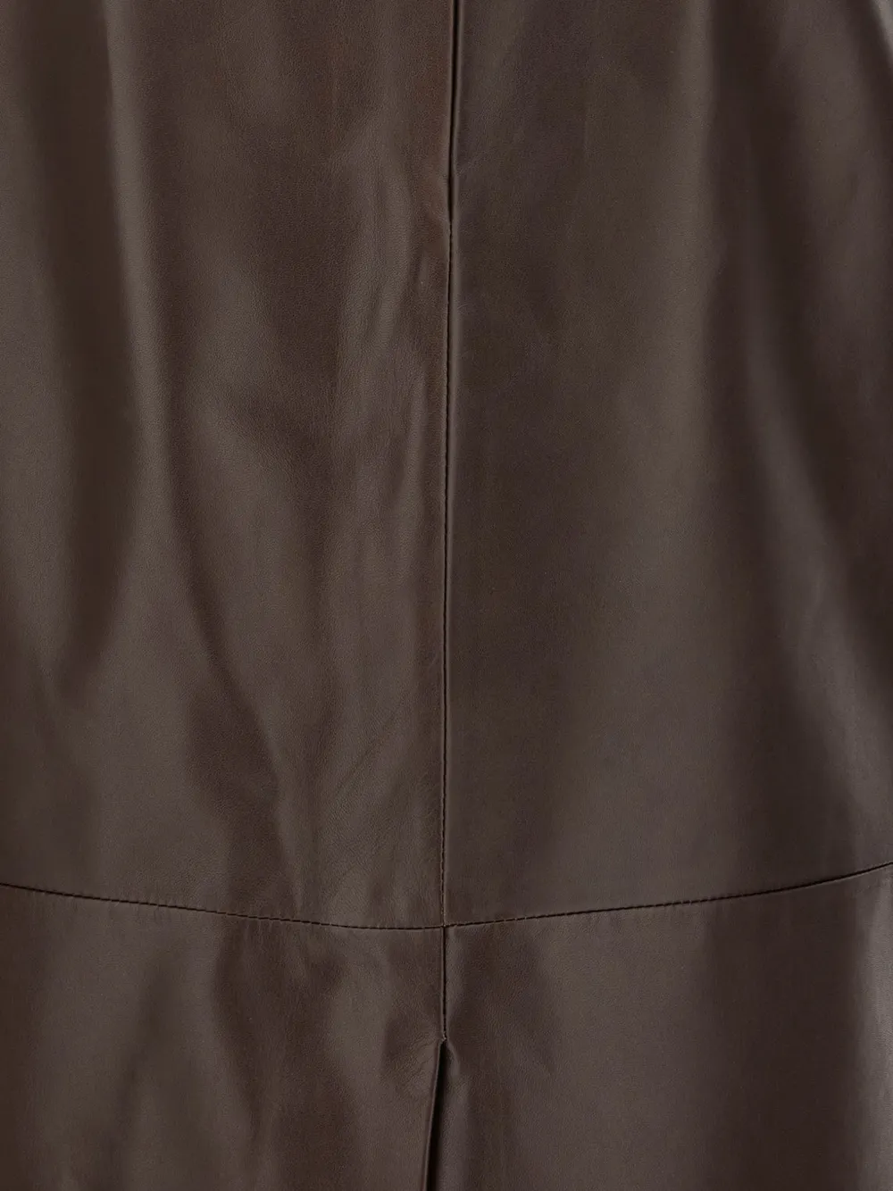 Antonelli zip-fastening skirt Bruin