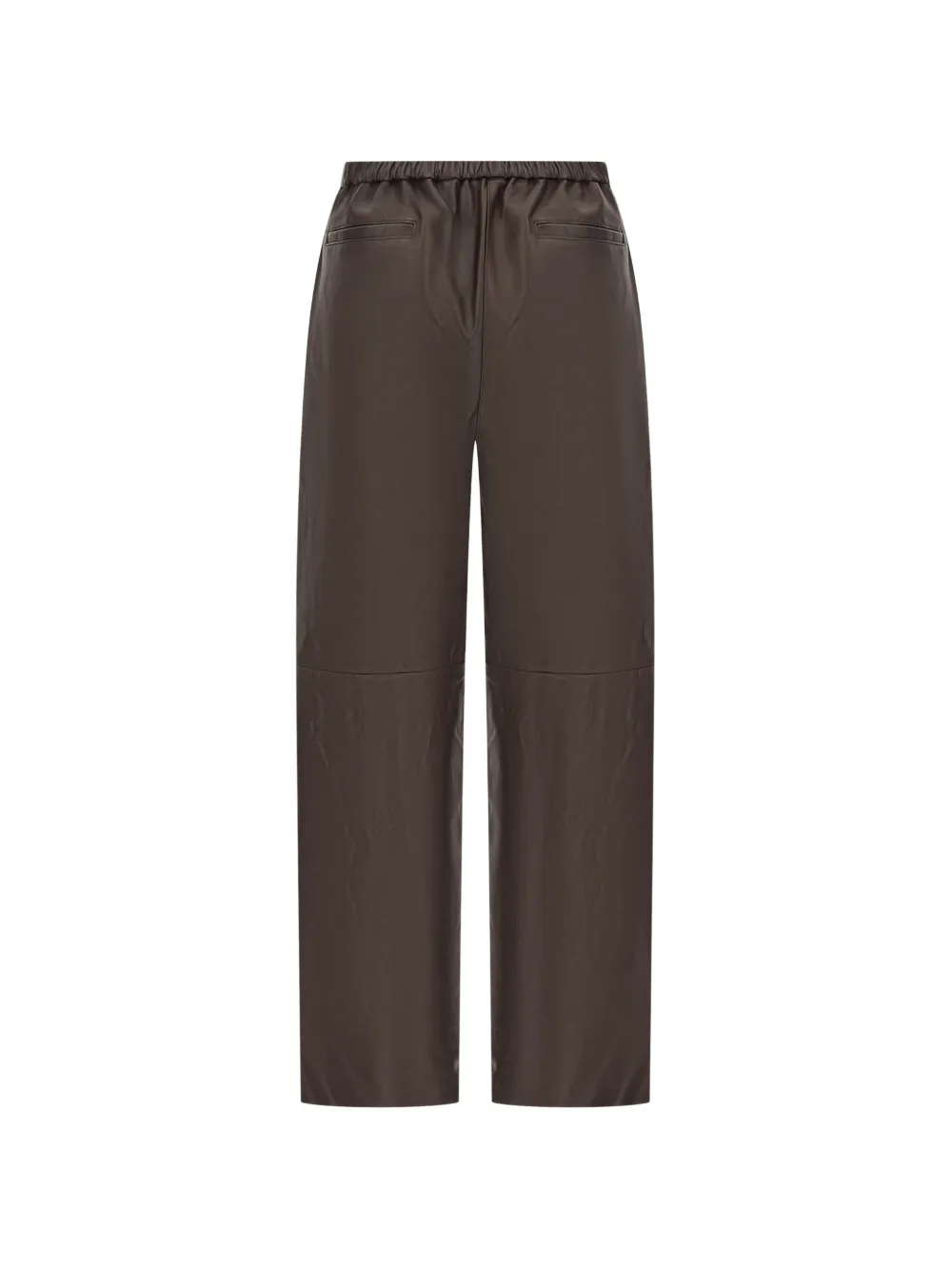 Antonelli elasticated-waist leather trousers Bruin