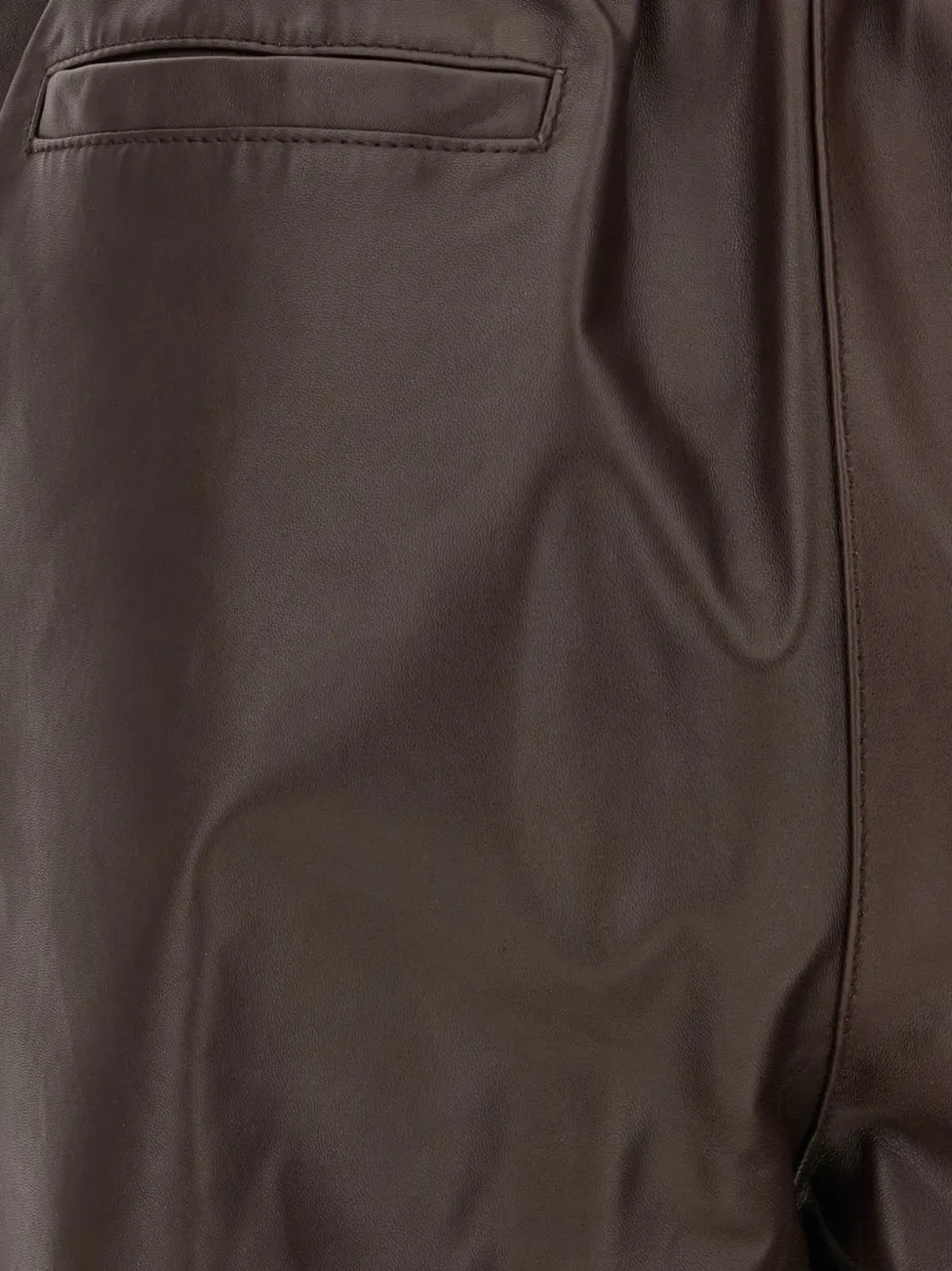 Antonelli elasticated-waist leather trousers Bruin