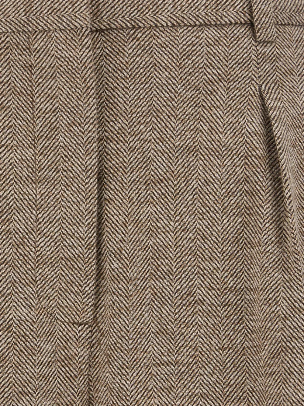 Circolo 1901 Plooibroek met chevron-patroon Bruin