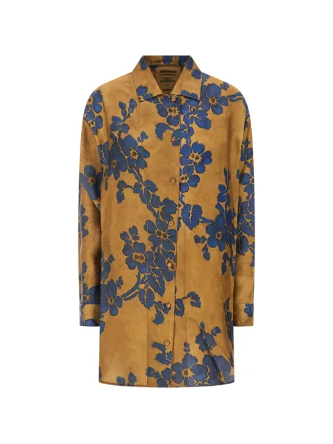 Uma Wang floral-print long-sleeve shirt