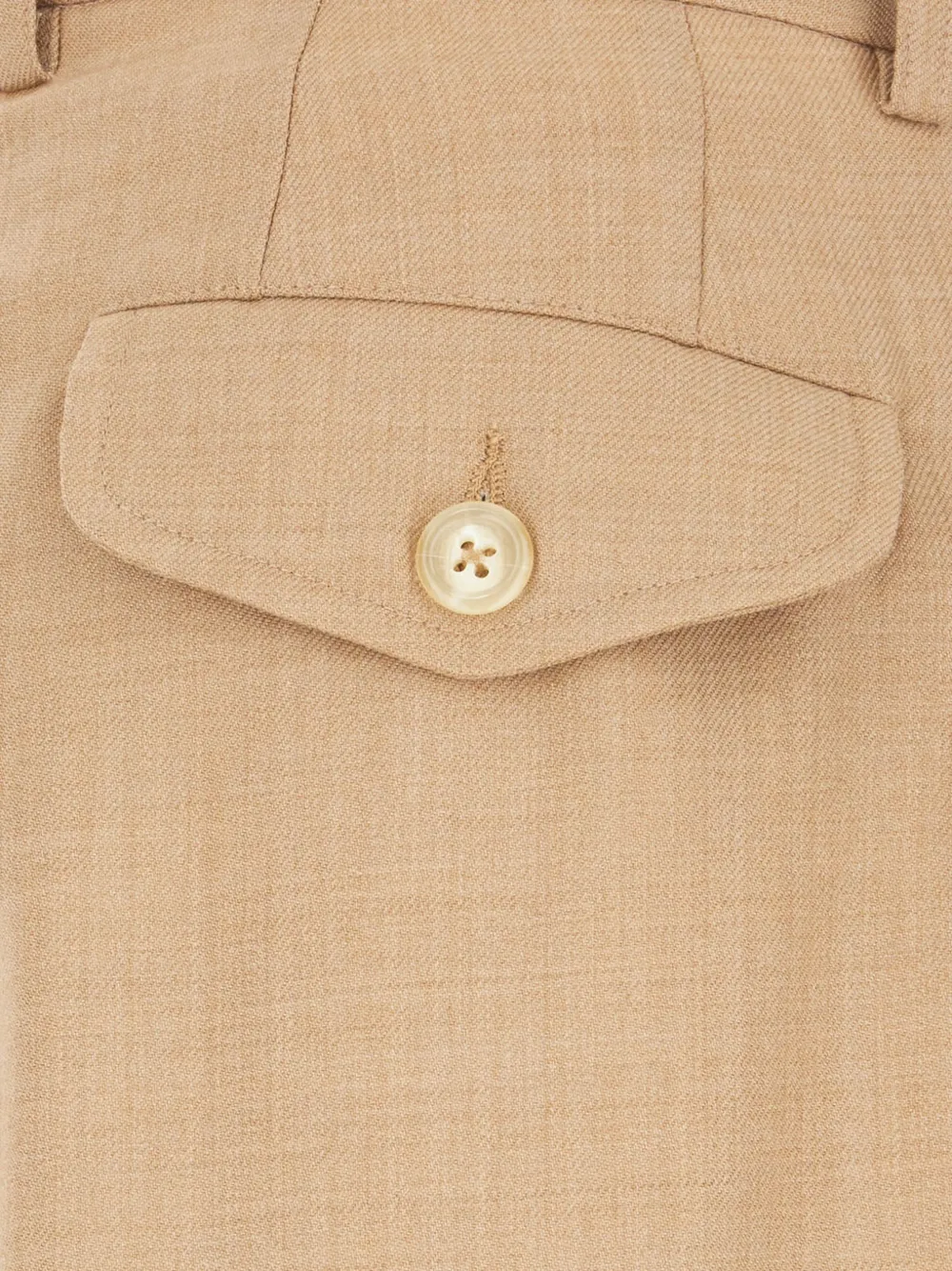 Laneus tailored virgin wool trousers Beige