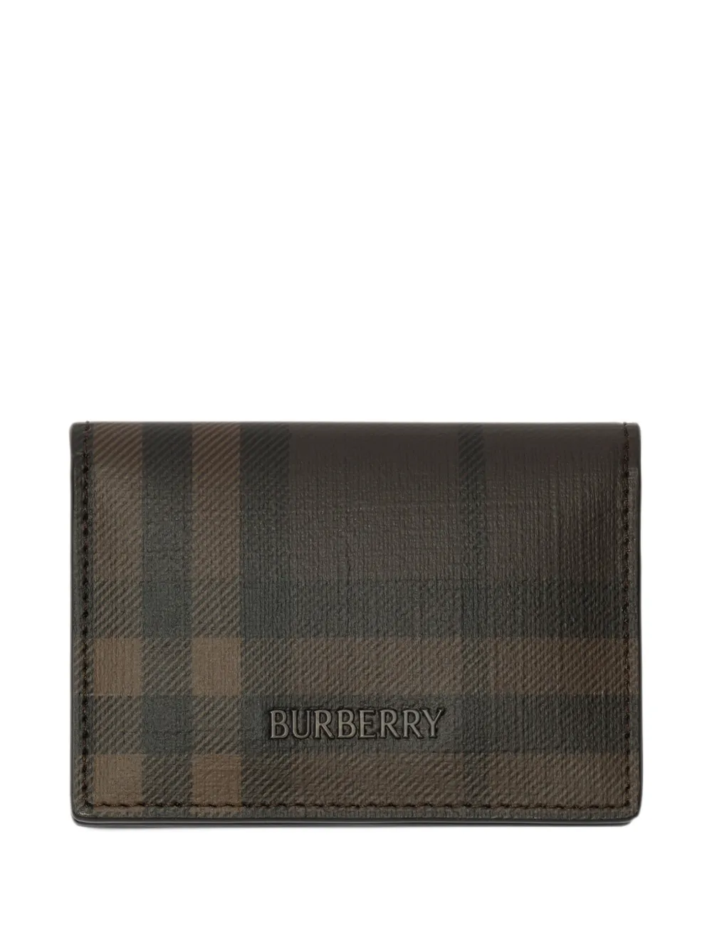 Burberry City Check bifold card case - Marrone