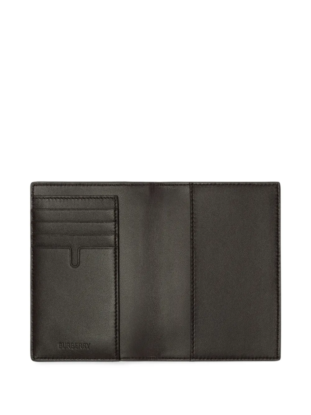 Burberry City Check passport holder Bruin