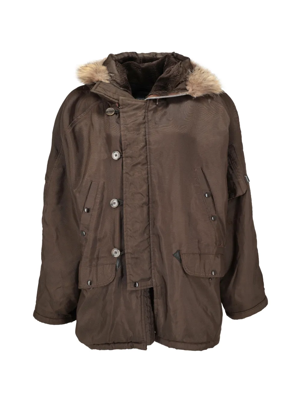 Vintage hooded parka - Marrone
