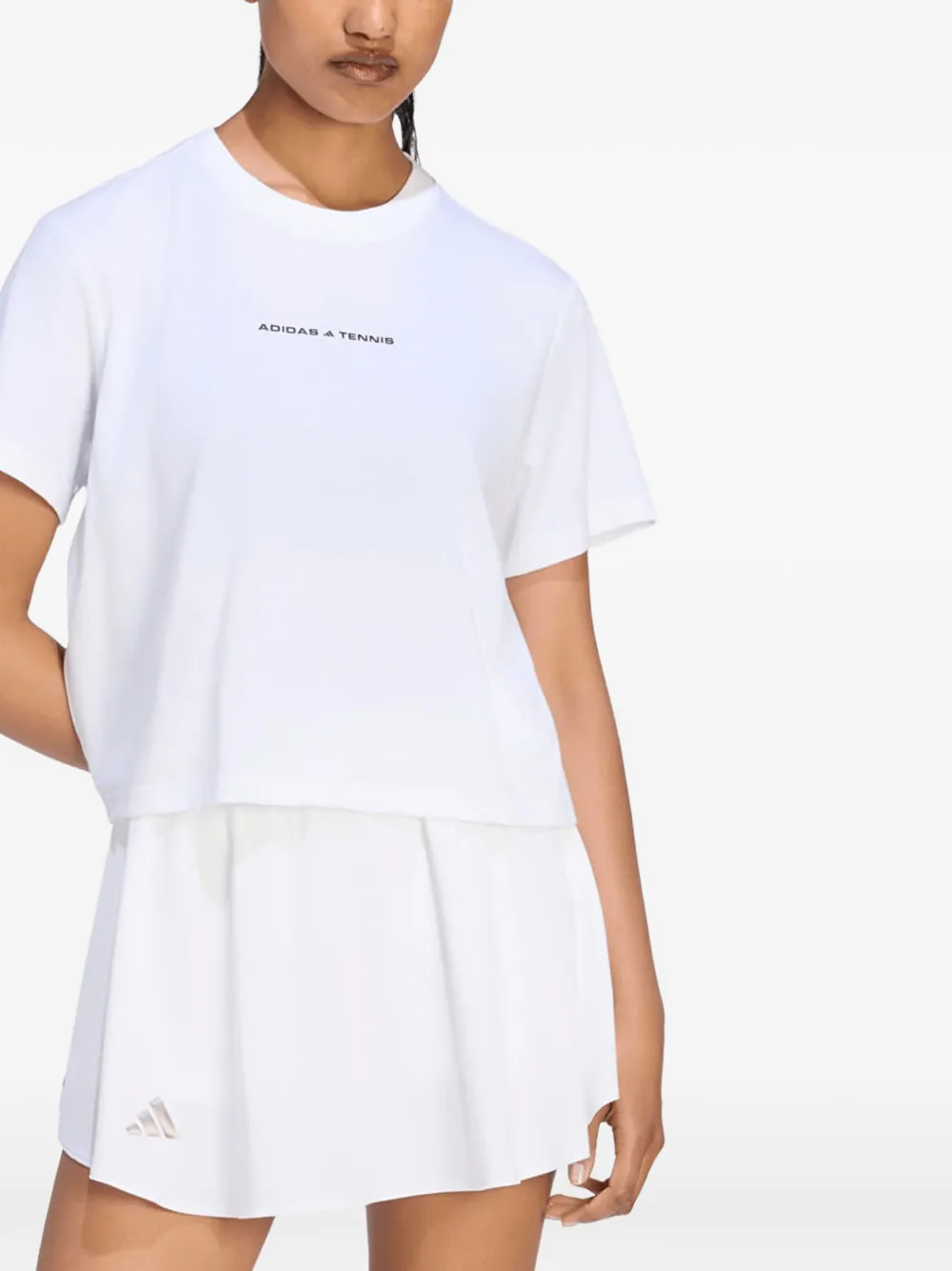 adidas tennis culture graphic T-shirt Wit
