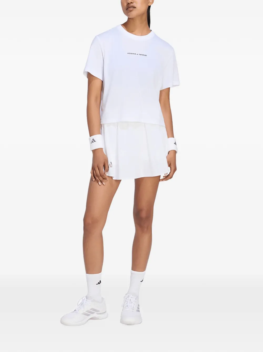 adidas tennis culture graphic T-shirt Wit