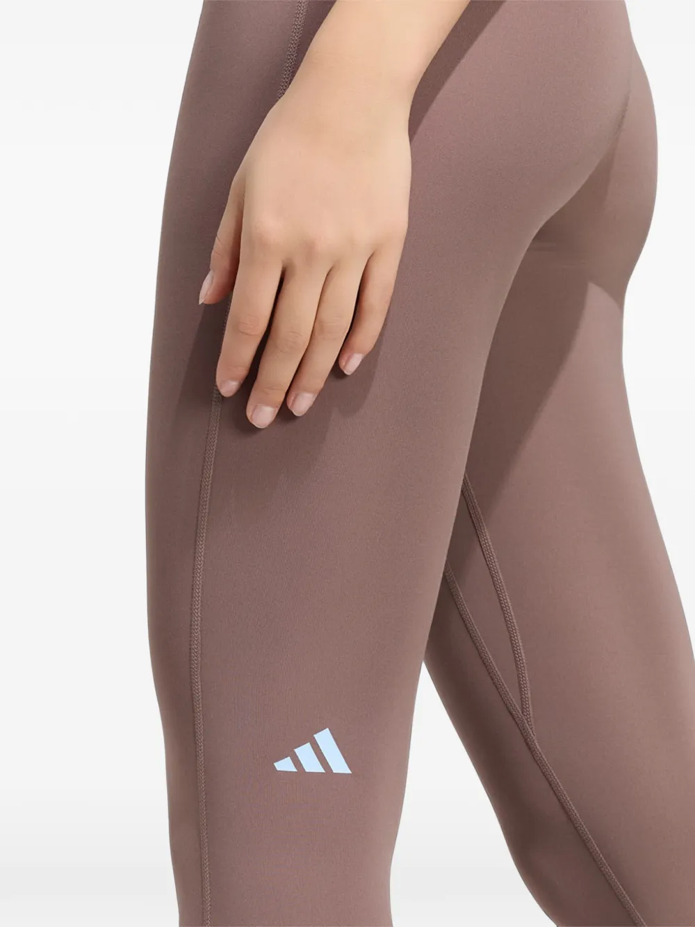 adidas 3 stripes Studio All Me 7 8 X-Over leggings Bruin