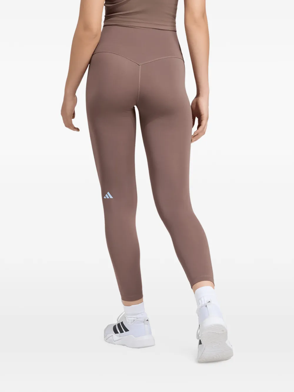 adidas 3 stripes Studio All Me 7 8 X-Over leggings Bruin