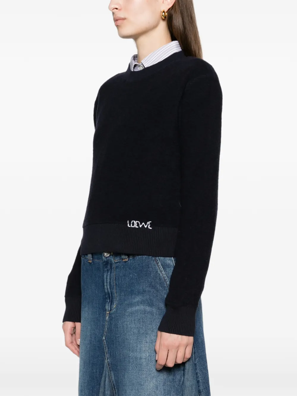 LOEWE sweater in wool Blauw