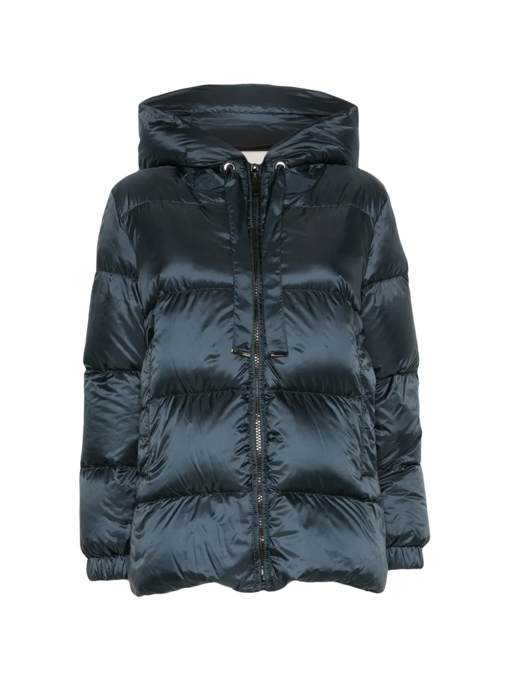 Max Mara roomy puffer jacket in water-repellent plain-weave fabric - midnightblue - Blau