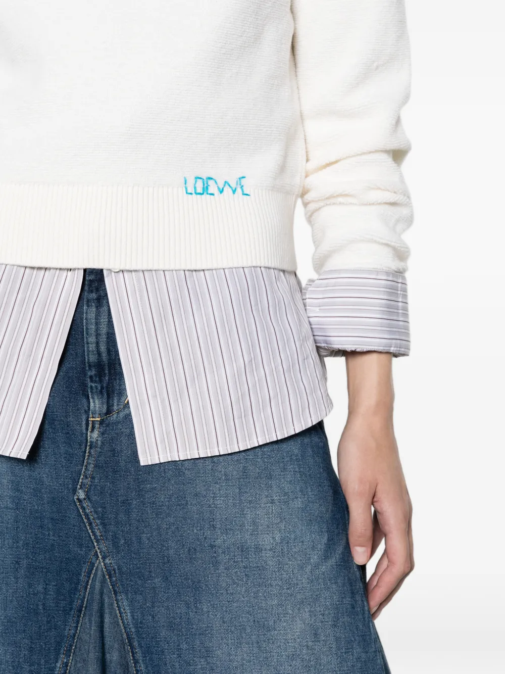 LOEWE sweater in wool Wit