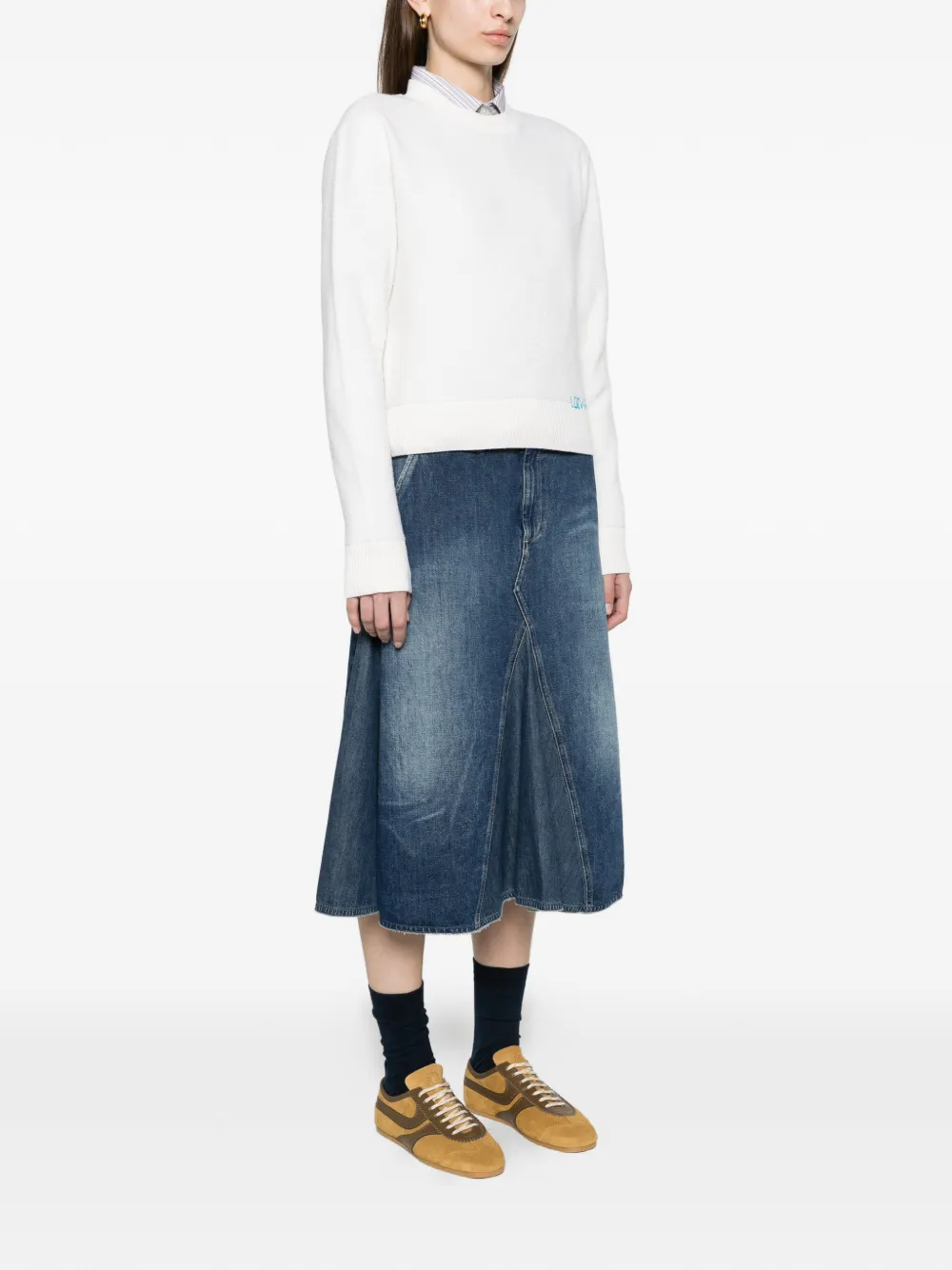 LOEWE sweater in wool Wit